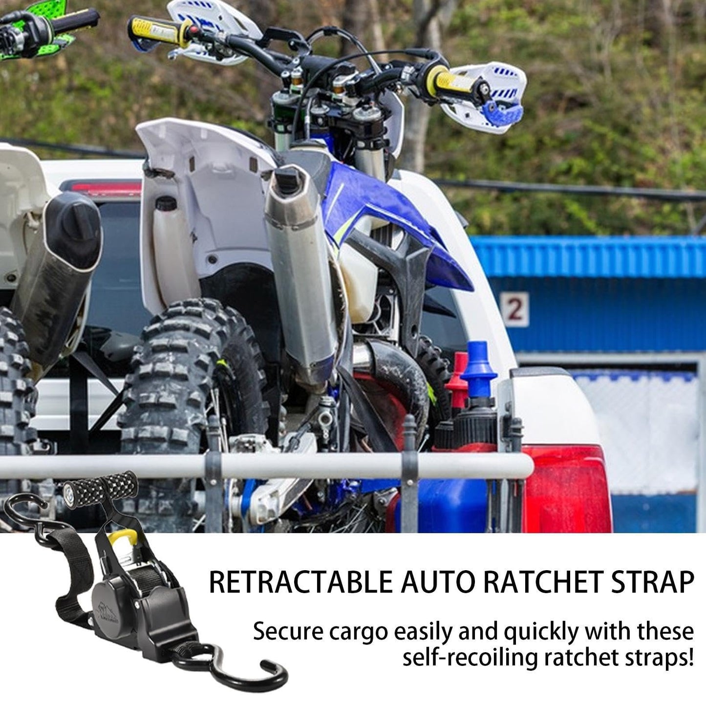 🔥 – Pro Reinforced Heavy-Duty Auto-Retractable Ratchet Straps (BUY 2 GET FREE SHIPPING)