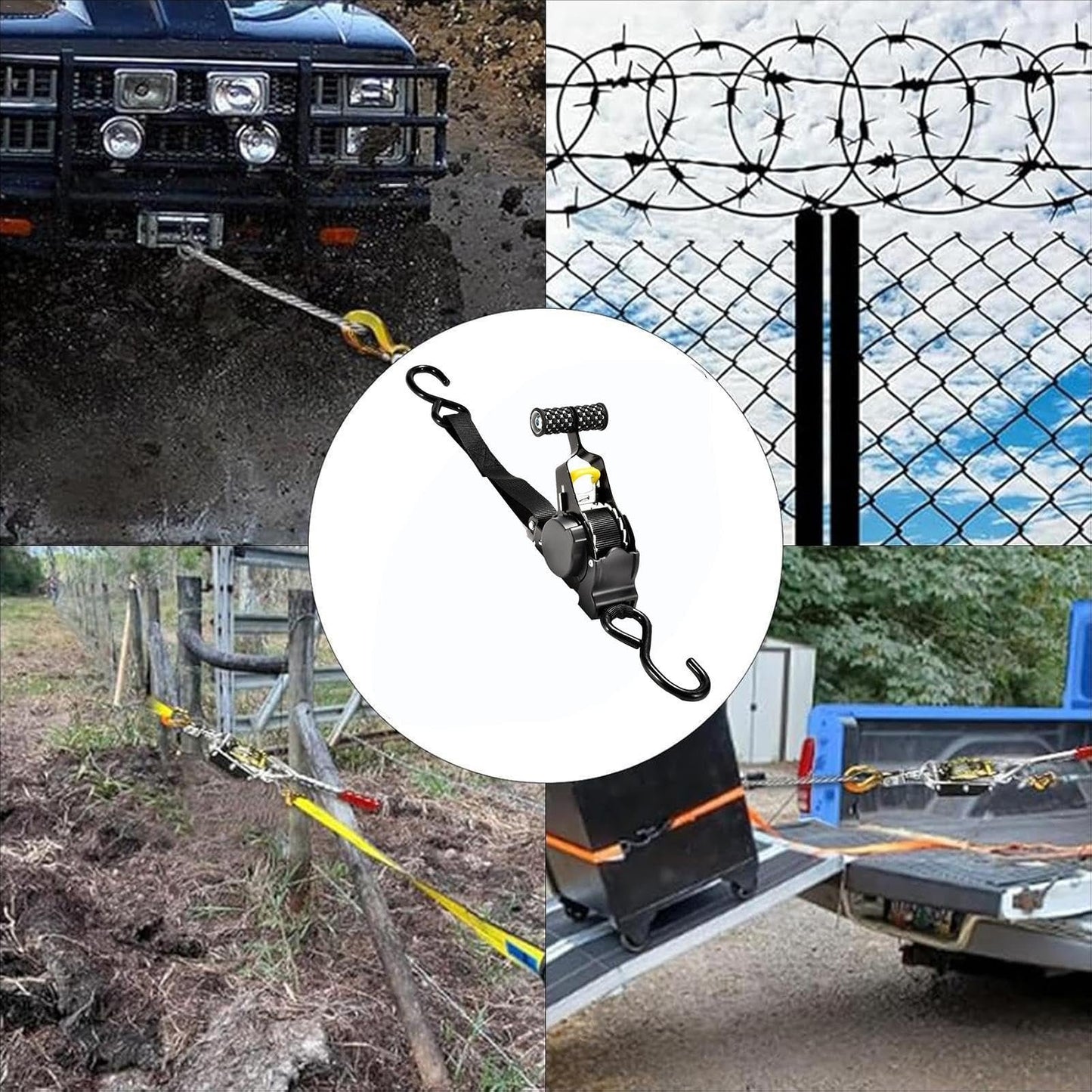 🔥 – Pro Reinforced Heavy-Duty Auto-Retractable Ratchet Straps (BUY 2 GET FREE SHIPPING)