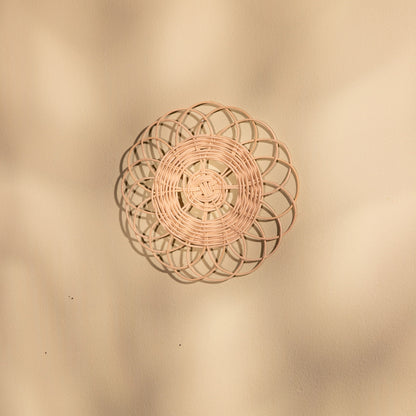 Rattan Wall Hangings Set of 12