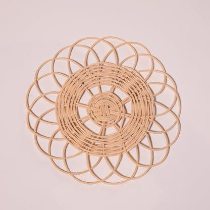 Rattan Wall Hangings Set of 12
