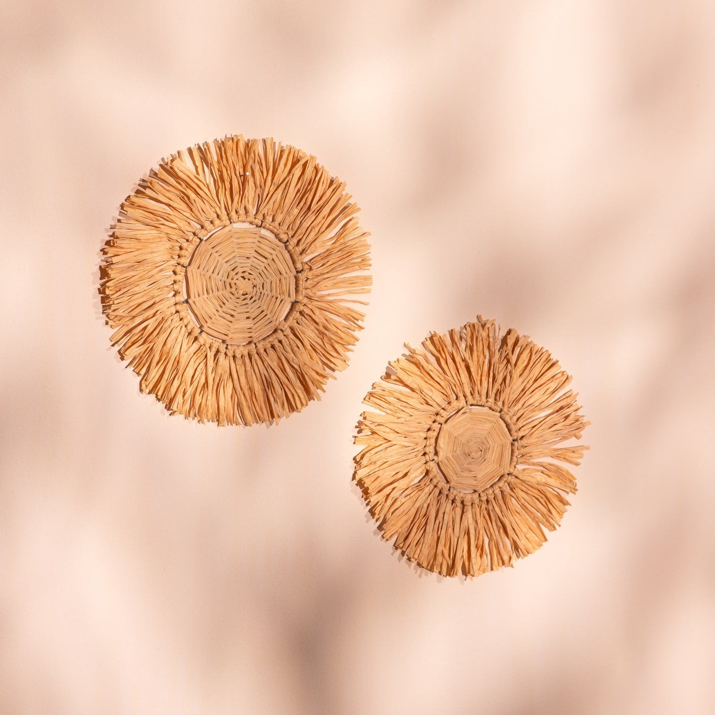 Rattan Wall Hangings Set of 12